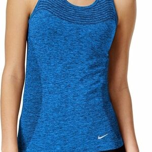 1 Nike Women's Blue Athletic Tank Top